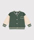 Baby-CollegeJacke aus Molton.