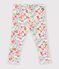 Baby-Leggings aus Baumwolle mit Blumenmuster weiss/vielfarbig