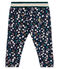 Baby-Hose aus bedrucktem Doppeljersey für Mädchen blau SMOKING/weiss MULTICO