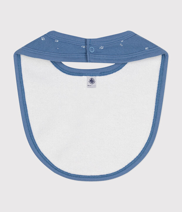 Baby-L&auml;tzchen aus Baumwolle blau/weiss