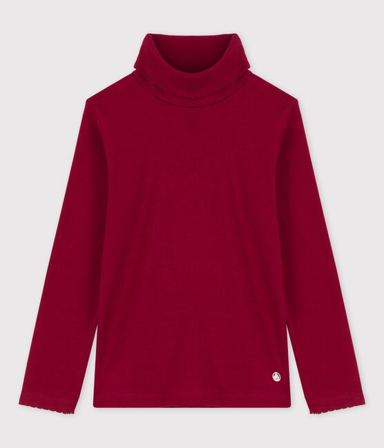 Unterziehpullover aus Baumwolle für Mädchen / Jungen rot SANGRIA