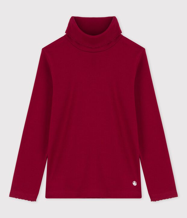 Unterziehpullover aus Baumwolle f&uuml;r M&auml;dchen / Jungen rot