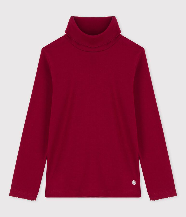 Unterziehpullover aus Baumwolle f&uuml;r M&auml;dchen / Jungen rot