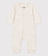 Langer einfarbiger Baby-Overall aus Bio-Doppeljersey