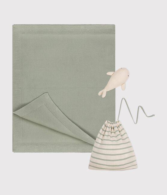 Baby-Decke und Kuscheltier grün HERBIER/ MARSHMALLOW