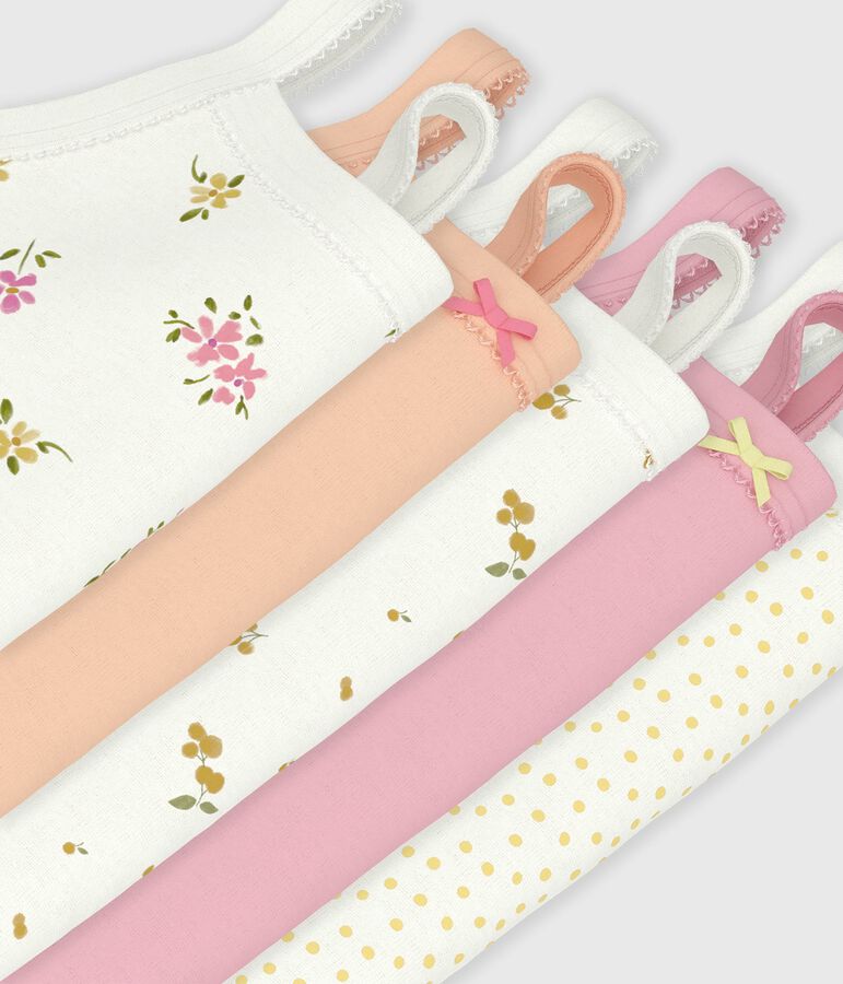 Set Baby-Tr&auml;gerbodys aus Baumwolle mit Blumenmuster vielfarbig