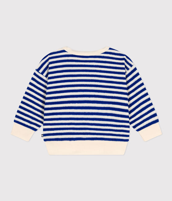 Baby-Sweatshirt aus Frottee blau SURF/ AVALANCHE