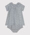 Kurzärmeliges Babykleid mit Bloomers aus Musselin AVALANCHE/ INCOGNITO