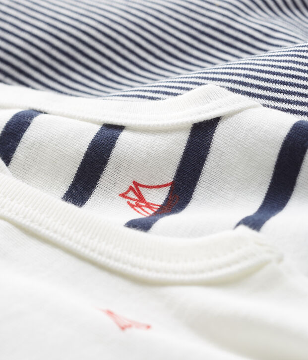 Trio &auml;rmellose Baby-Bodys Unisex vielfarbig