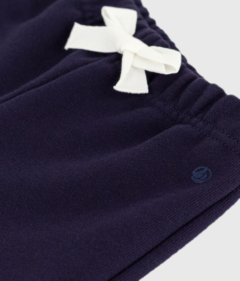 Baby-Hose aus einfarbiger Baumwolle blau