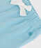 Baby-Shorts aus einfarbiger Baumwolle blau AQUATIC