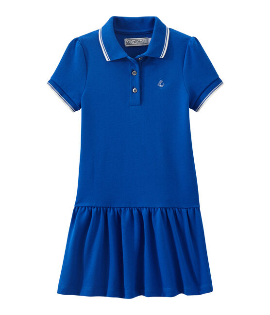 Dieses Mädchen-Kurzarmkleid blau PERSE