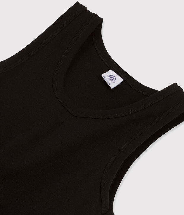 Tanktop aus Baumwolle f&uuml;r Damen schwarz
