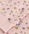 Damen-Pyjama aus Baumwolle mit Blumenmuster rosa SALINE/weiss MULTICO