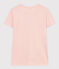 Damen-T-Shirt LE DROIT aus Baumwolle mit Rundhalsausschnitt rosa SALINE