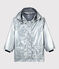 Silberfarbene Kinder-Regenjacke für Mädchen/Jungen grau ARGENT