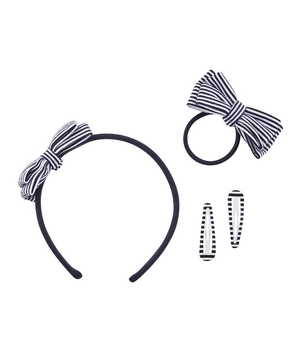 Set Haar-Accessoires f&uuml;r M&auml;dchen blau/weiss