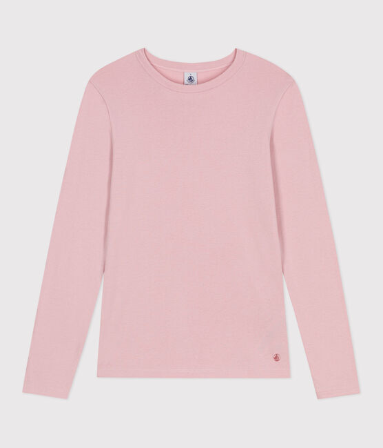 Langärmeliges Damen-T-Shirt L’Iconique aus Baumwolle rosa JOLI