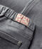 Kinder-Slim-Jeans für Mädchen grau GRIS FONCE/ DARK GREY