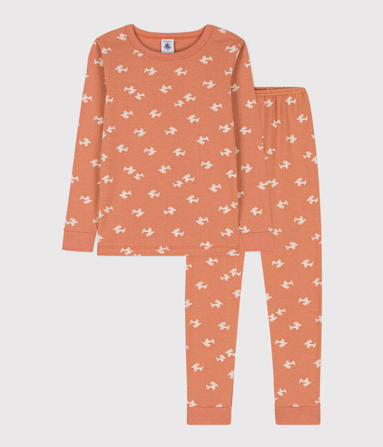 Kinderpyjama aus Baumwolle in schmaler Passform für Mädchen SIENNA/ AVALANCHE