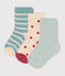 3er-Set Babysocken aus Baumwolljersey variante 1