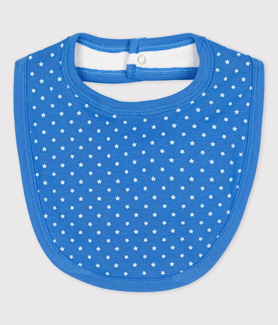Baby-Lätzchen aus Bio-Baumwolle blau BRASIER/grau MARSHMALLOW