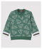 Baby-Sweatshirt aus gebürstetem Molton für Jungen grün VALLEE/ VALLEE CLAIR