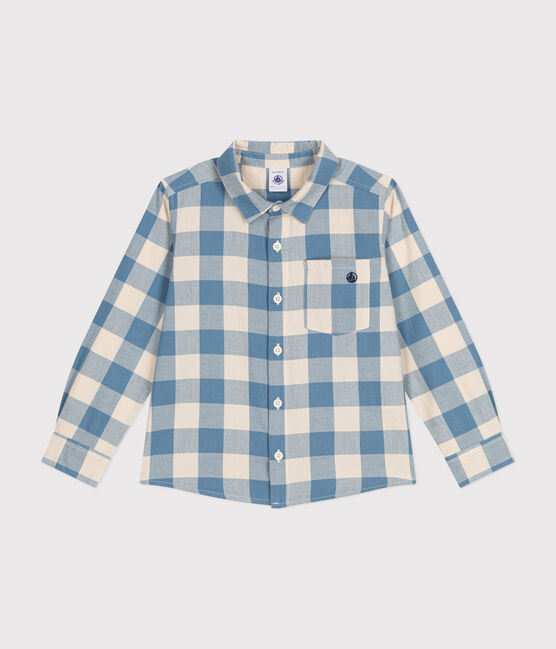 Kinder-Hemd aus Flanell für Jungen blau BEACH/ AVALANCHE