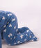 Strampler aus Molton mit Herzmotiven blau/weiss