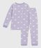 Kinder-Pyjama aus Nicki mit Herzmotiv weiss SQUAW/ MARSHMALLOW