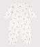 Bedruckter Kombi-Overall aus Baumwolle weiss MARSHMALLOW/grau GRIS