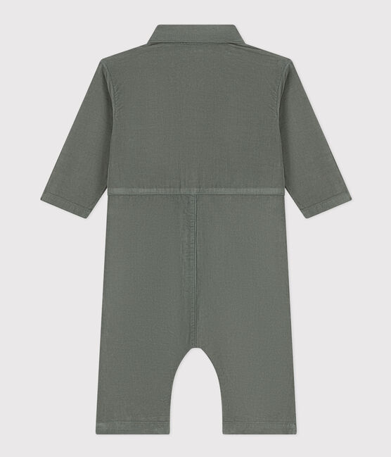 Langer Baby-Overall aus Nicki grün THUYA
