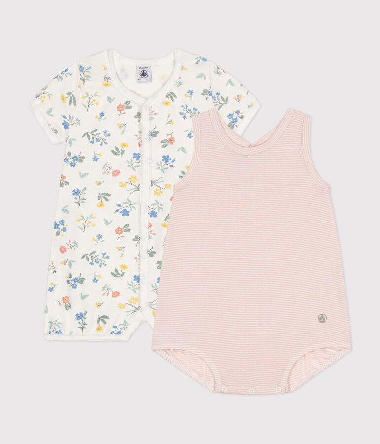 Baby-Kurzoveralls aus Baumwolle im 2er-Set variante 1
