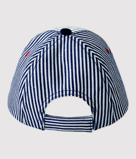 Dreifarbiges Baby-Cap weiss MARSHMALLOW/weiss MULTICO