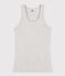 Das IKONISCHE Tanktop aus Baumwolle für Damen grau BELUGA CHINE