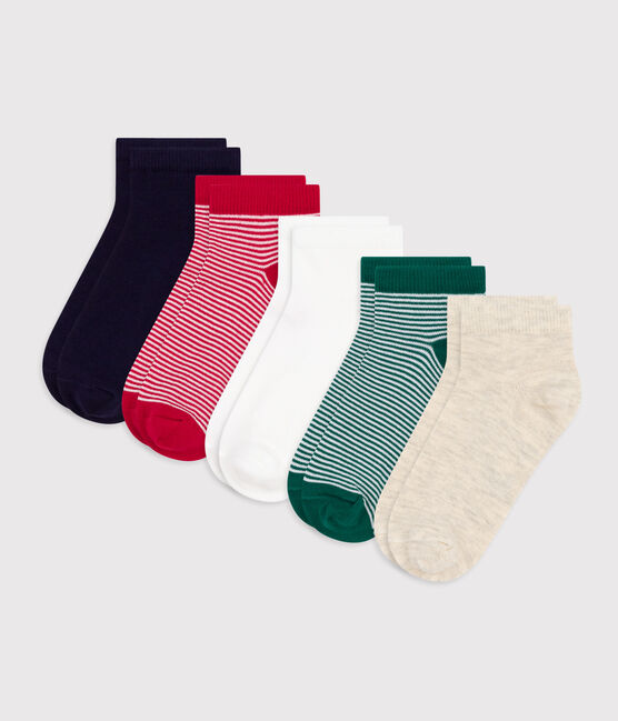 5er-Set Kinder-Socken aus Baumwolle mit Streifen variante 1
