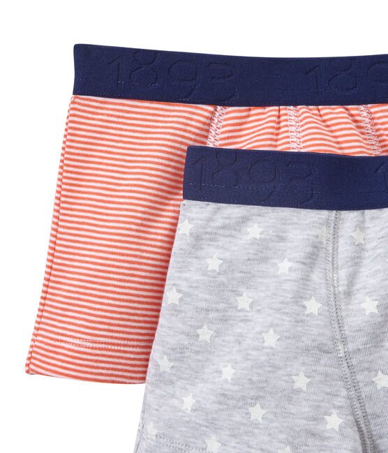 Jungen-Boxershorts im 2er-Set weiss LOT