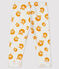 Baby-Hose für Jungen aus Fleece weiss MARSHMALLOW/gelb BOUDOR