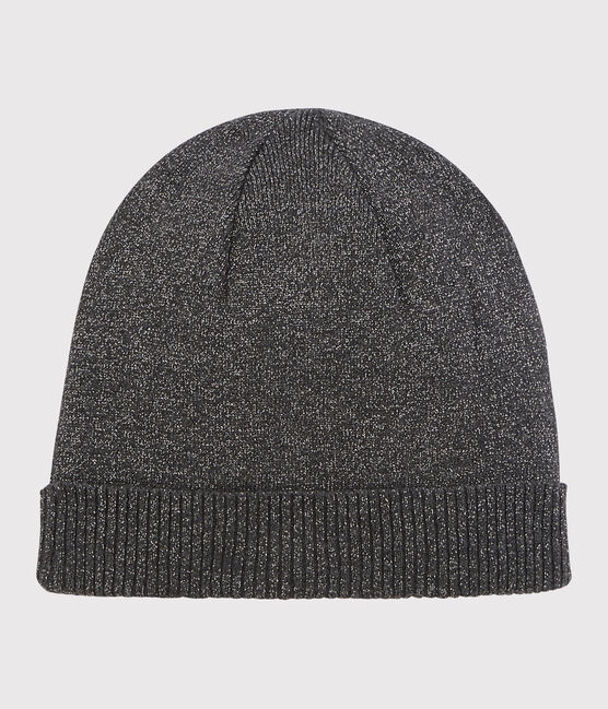 Glänzende Mütze für Damen schwarz CITY/grau ARGENT