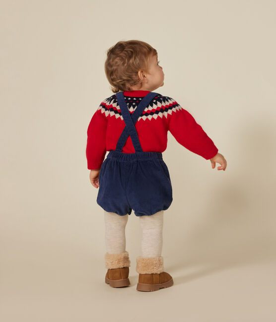 Baby-Trägershorts aus Cord CREPUSCULE