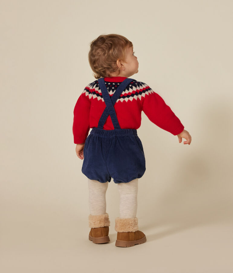 Baby-Tr&auml;gershorts aus Cord blau