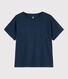 Einfarbiges T-Shirt aus Baumwolle/Leinen Damen