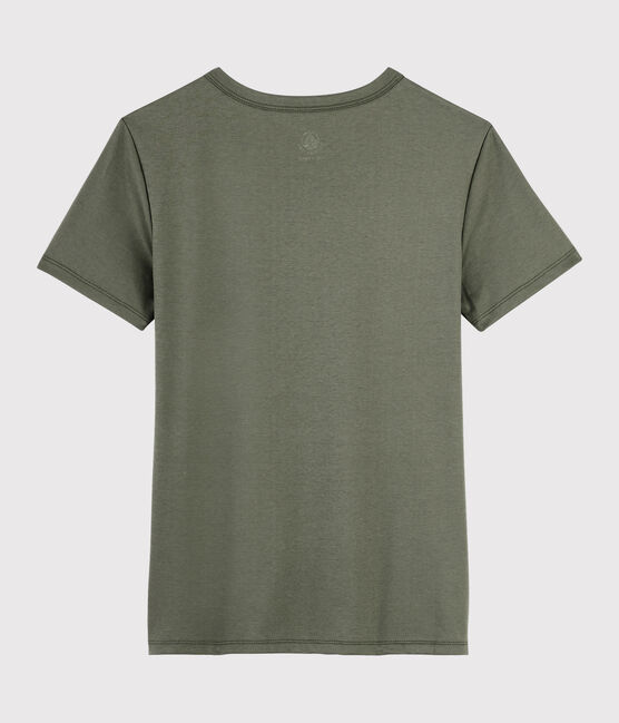 T-Shirt aus Sea-Island-Baumwolle für Damen braun LITOP