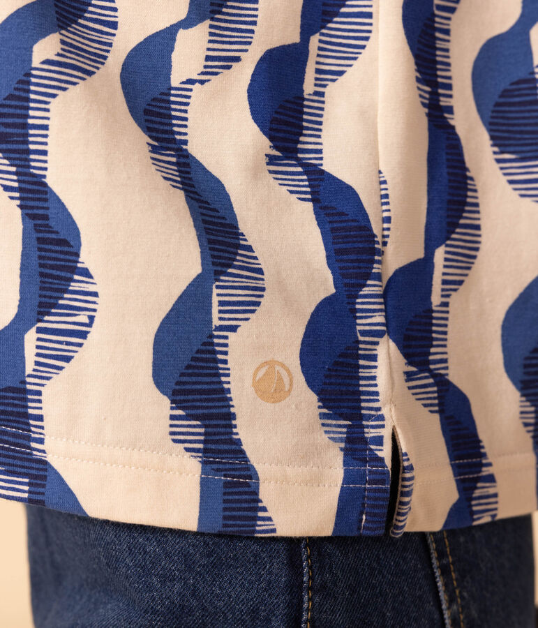 T-Shirt LE BOXY aus Baumwolle f&uuml;r Damen naturfarben/vielfarbig