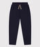 Kinderhose aus gestepptem Doppeljersey blau SMOKING