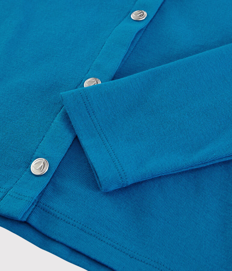 Kinder-Cardigan aus Baumwolle f&uuml;r M&auml;dchen blau