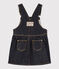 Baby-Jeanslatzkleid Mädchen blau JEAN