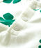 Baby-Kapuzensweatshirt aus Molton mit Pflanzenmuster weiss MARSHMALLOW/grün GAZON
