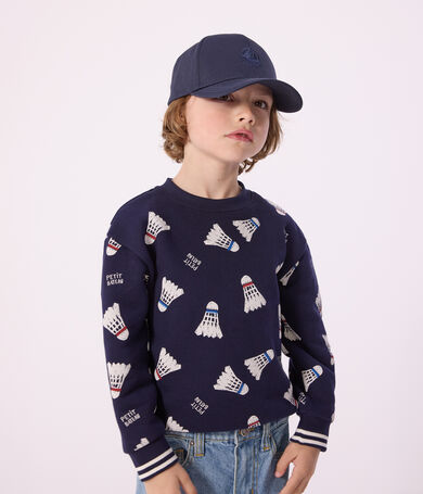 Schlichte blaue Kinderm&uuml;tze