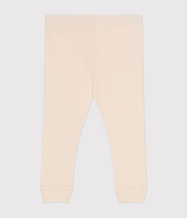 Baby-Leggings aus Baumwolle naturfarben